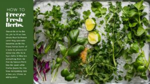 Can you freeze fresh herbs for later use